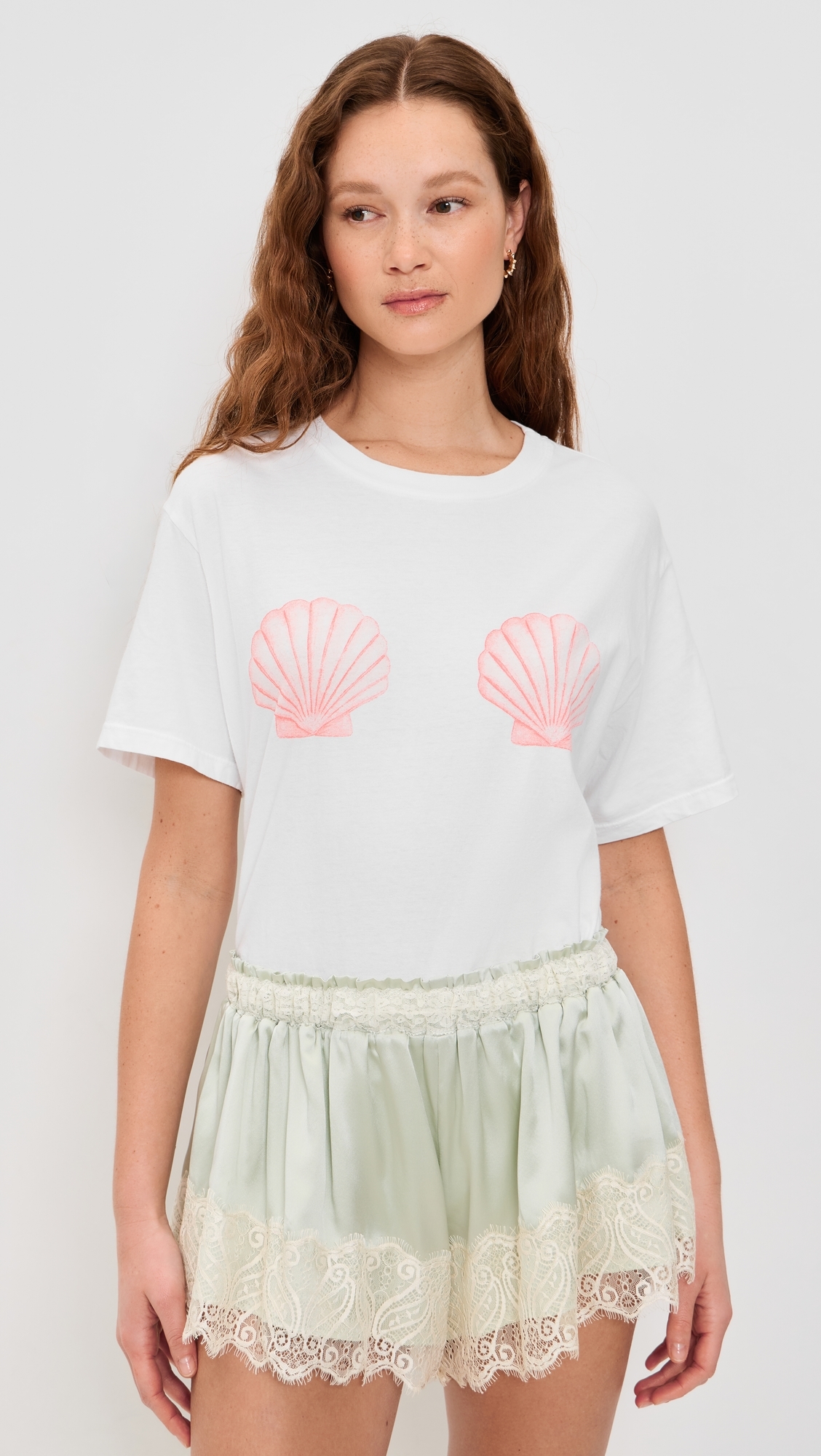 Seashells by The Seashore Tee White