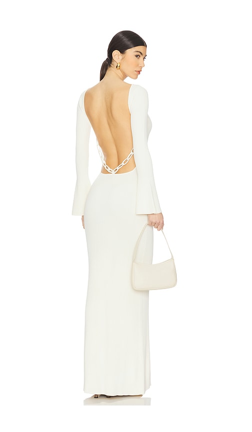 YLLW THE LABEL KLEID HARPER in Ivory. Größe XS. Also in L