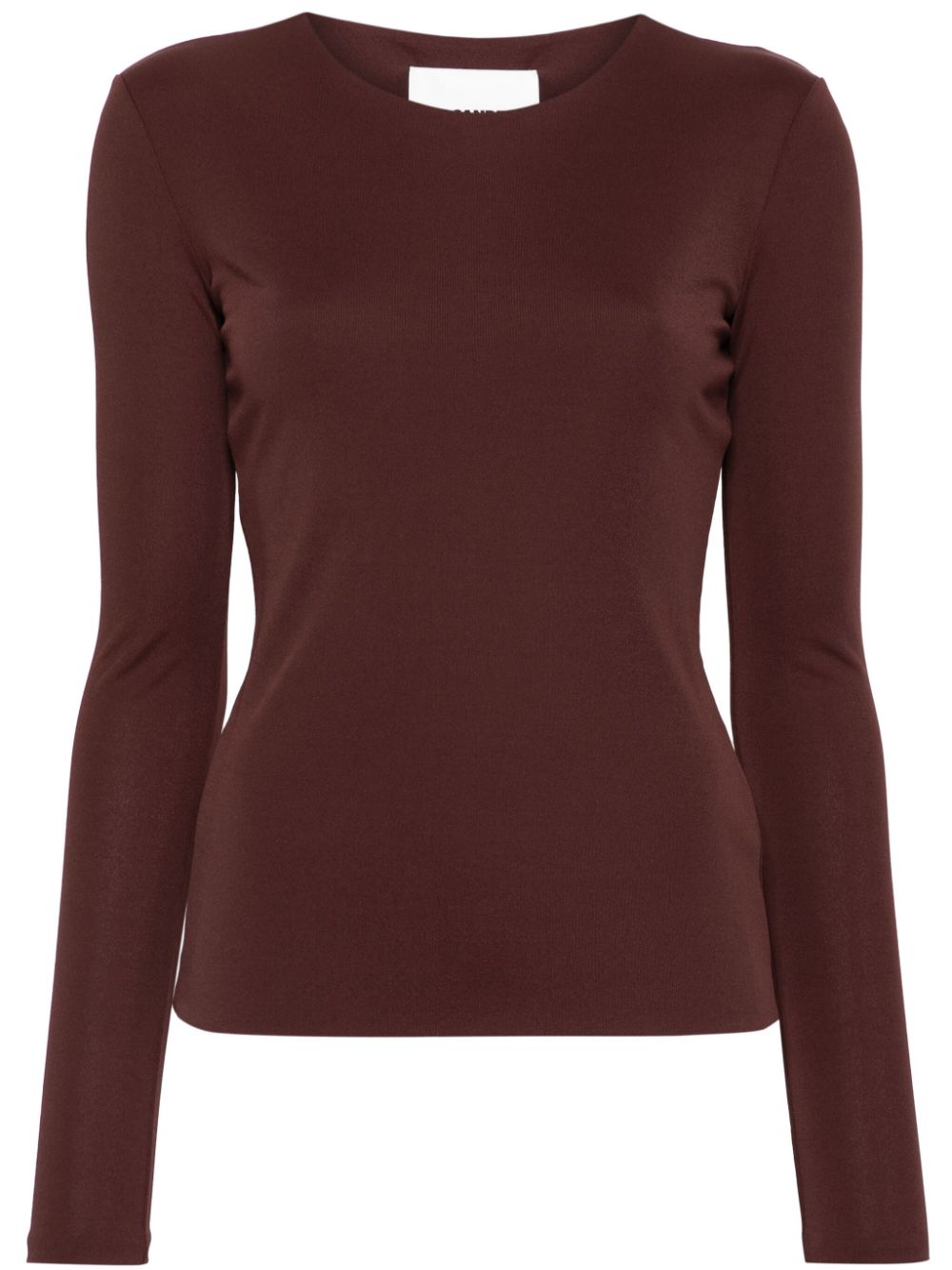 Crew-neck T-shirt - Brown