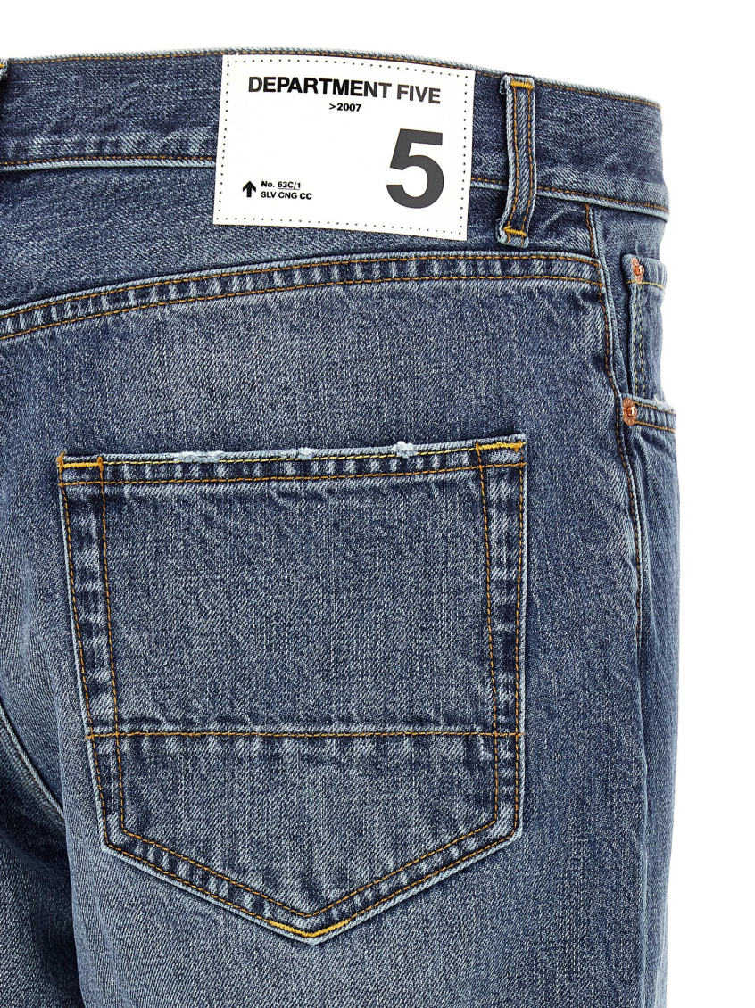 Blue Relaxed Mid Rise Jeans