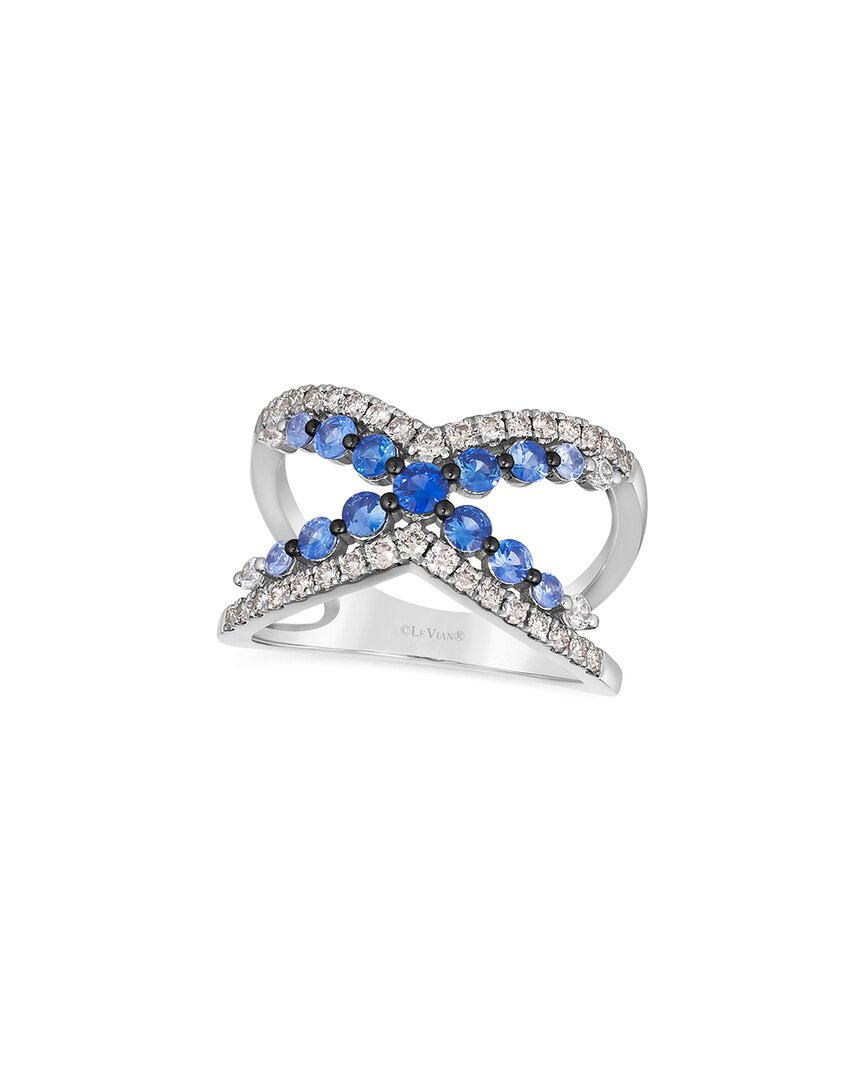 Denim Ombre 14K 1.29 Ct. Tw. Diamond & Sapphire Ring