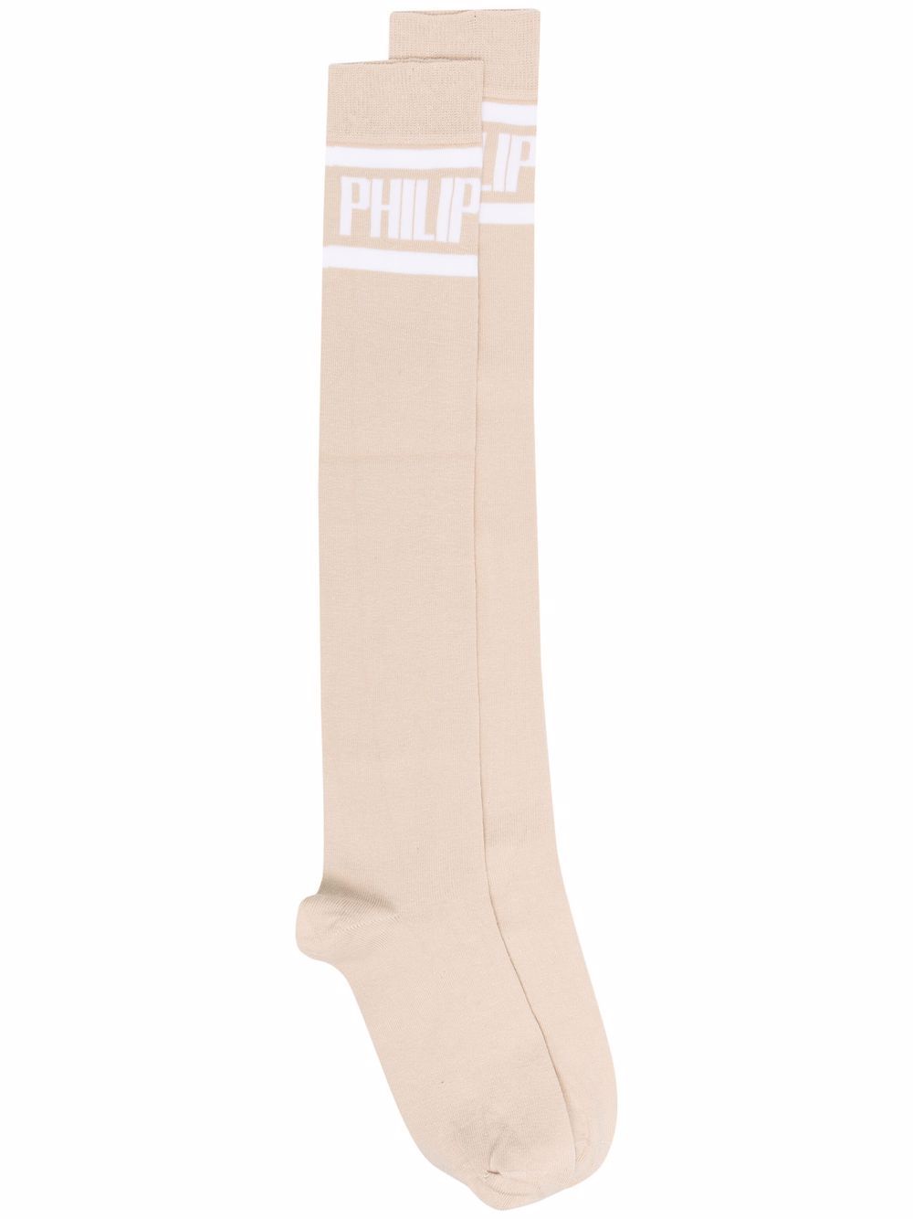 Logo-print socks - Neutrals