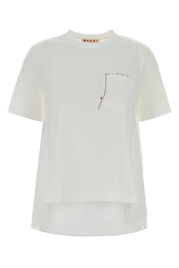 T-Shirt With Embroidered Pocket