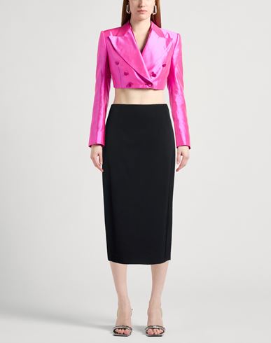 Woman Midi skirt Black Size 10 Viscose, Elastane