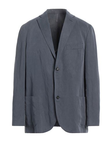 Man Blazer Slate blue Size 44 Lyocell, Linen