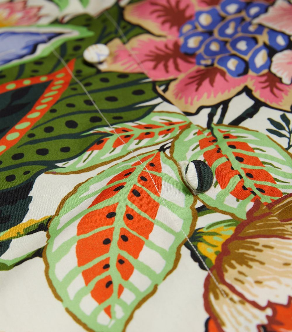 Silk Floral Tie-Waist Blazer