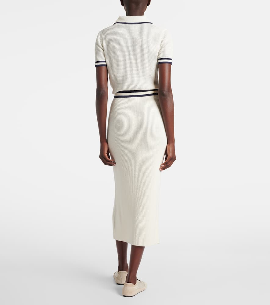 Paige bouclé midi skirt