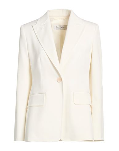 Woman Blazer Ivory Size 12 Virgin Wool