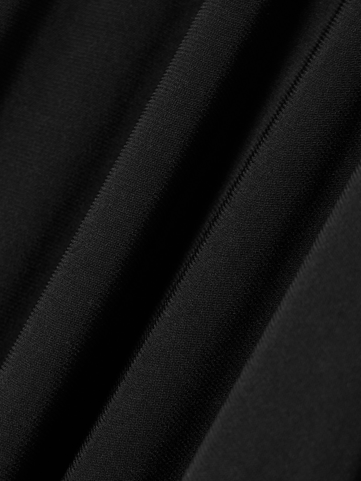 Stretch-jersey Turtleneck Gown - Black