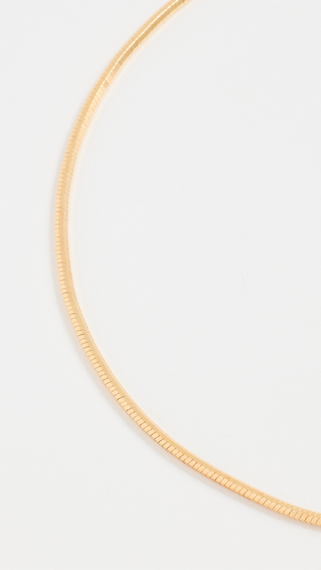 Mini Snake Necklace Gold One Size