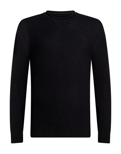 Man Sweater Black Size L Merino Wool, Acrylic