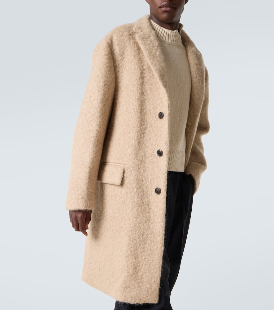 Mohair and wool coat