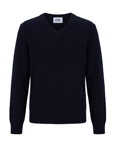 Man Sweater Midnight blue Size 36 Wool, Polyamide, Alpaca wool