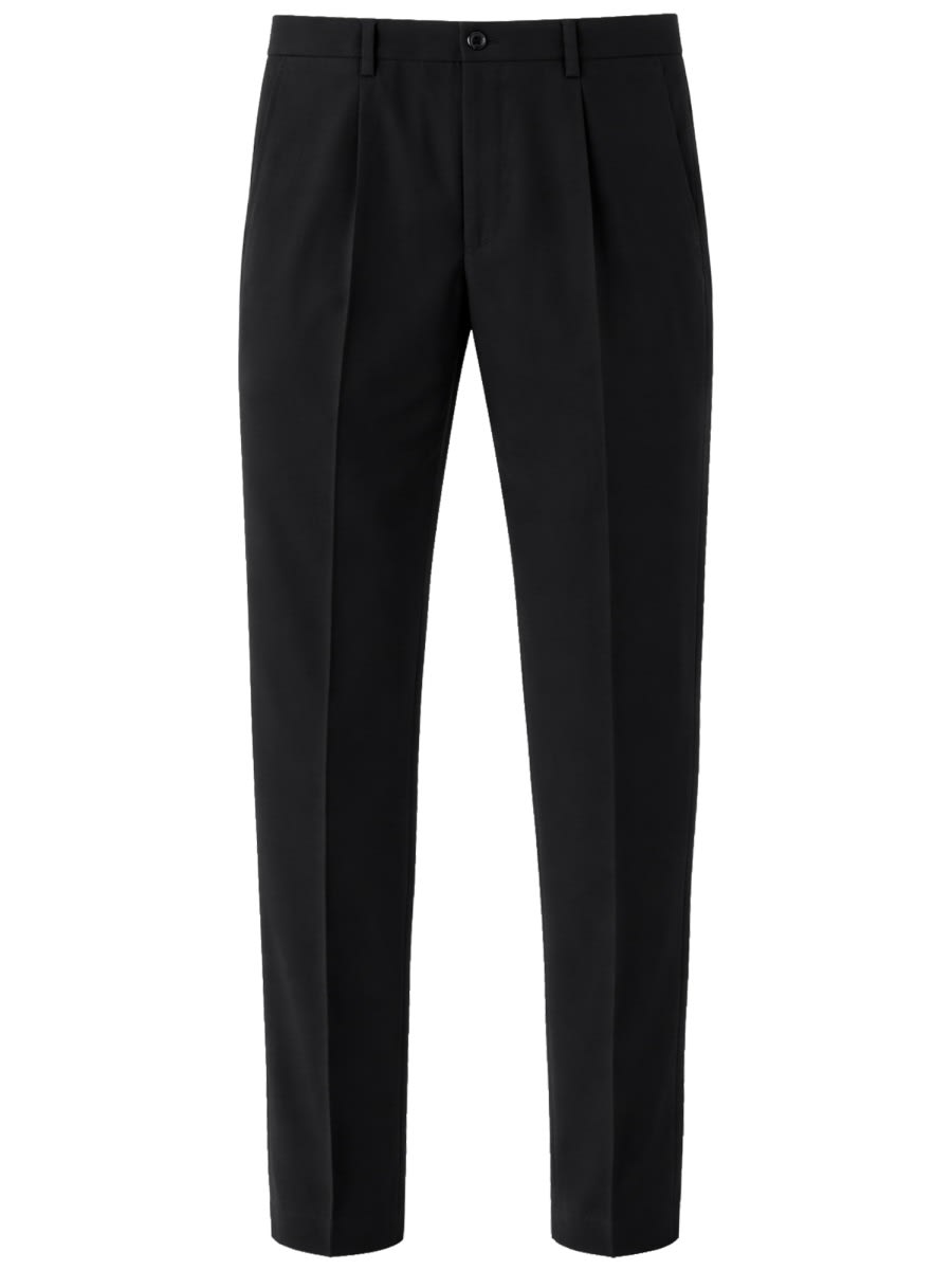 Straight Wool Pants