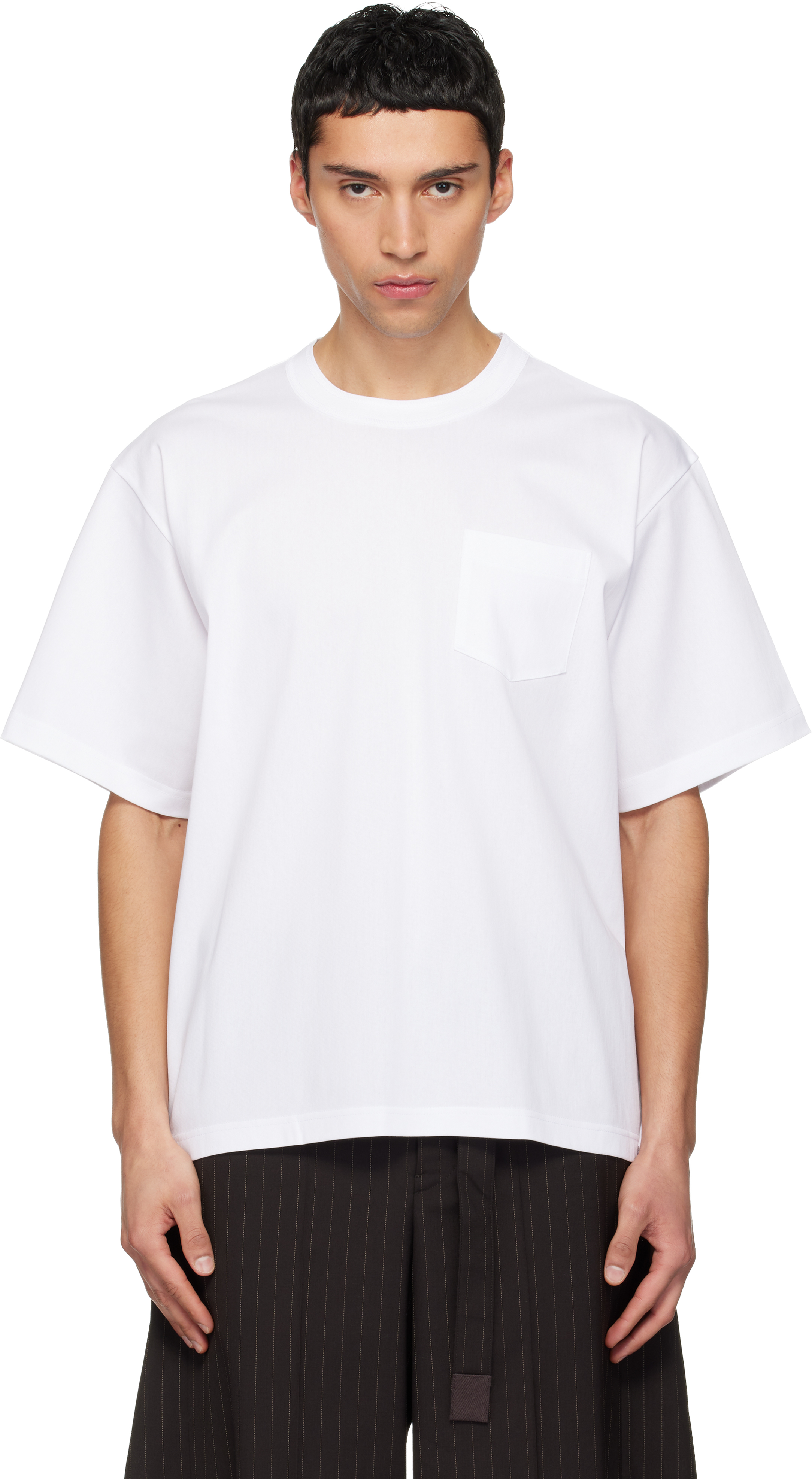 White Cotton Jersey T-shirt