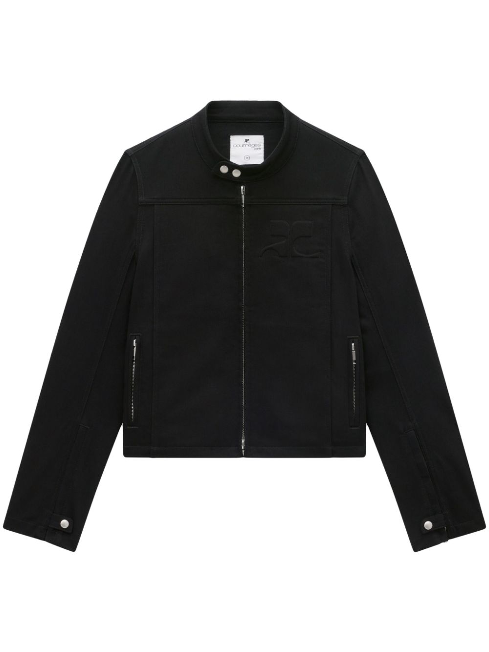 Zip-up denim jacket - Black