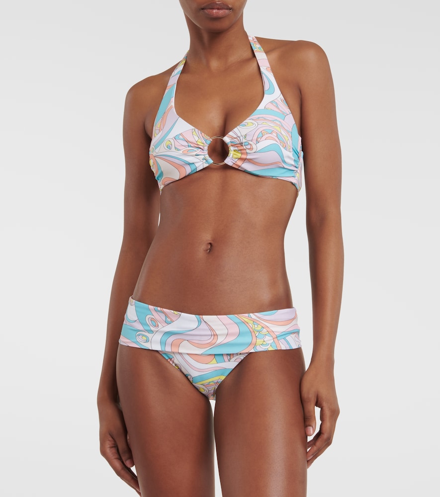 Brussels printed bikini top