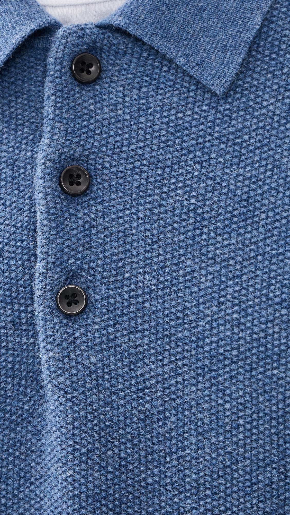 The Newton Sweater Polo Heather Clear Blue