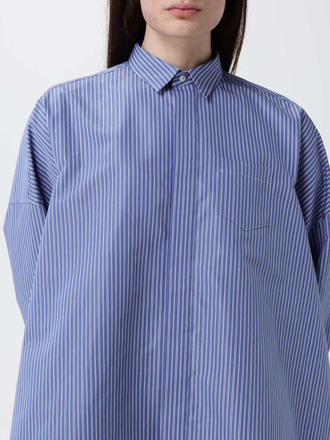 Shirt Woman color Gnawed Blue