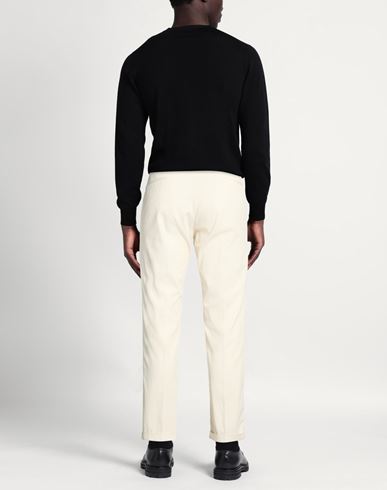 Man Pants Ivory Size 28 Cotton, Elastane