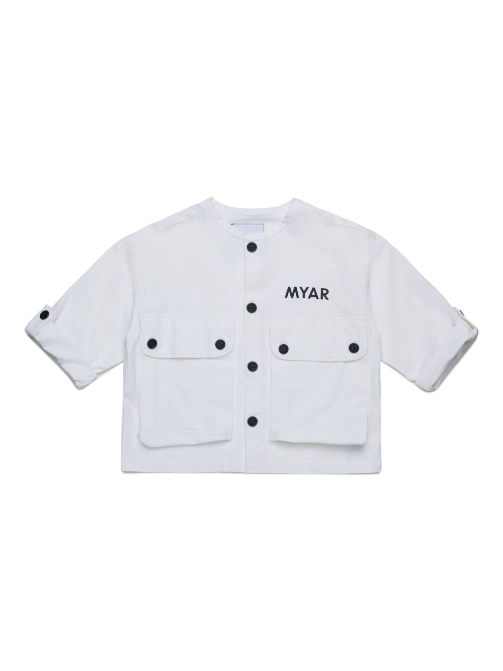 MYAR KIDS logo-print shirt - White