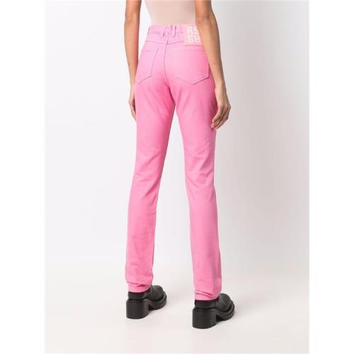 High-rise straight-leg jeans - Blue