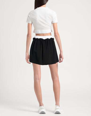 Woman Mini skirt Black Size S Cotton, Polyester