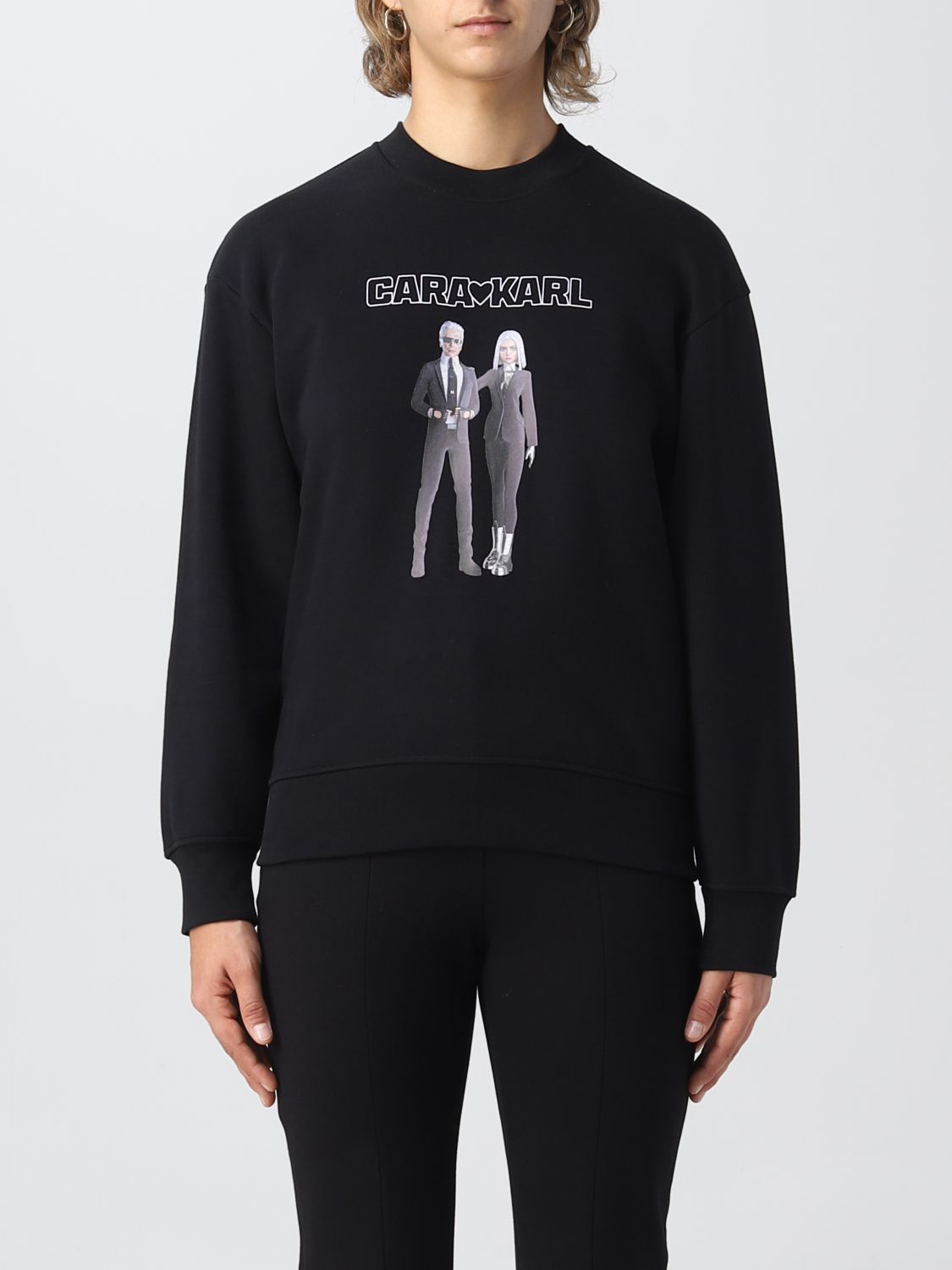 Sweatshirt Woman color Black