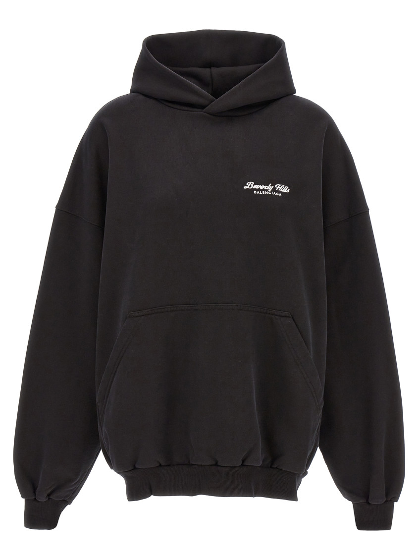 Black Cotton Sweatshirt