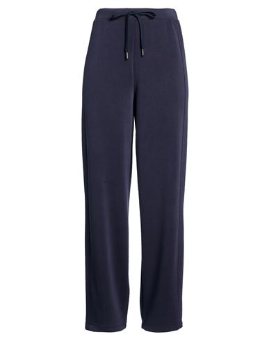 Crochè Woman Pants Navy Size L Polyester, Viscose, Elastane
