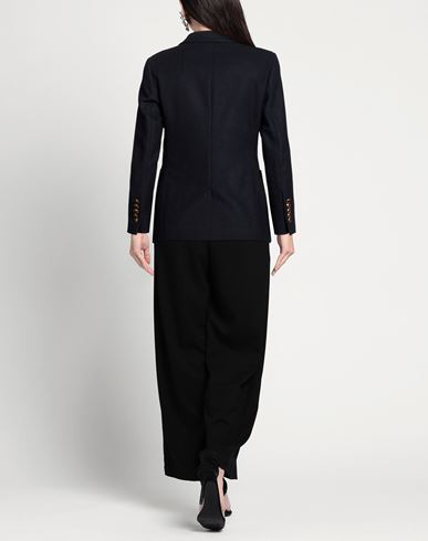 Woman Blazer Midnight blue Size 4 Wool, Cashmere