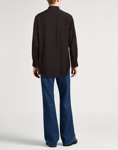 Man Shirt Black Size 15 Silk