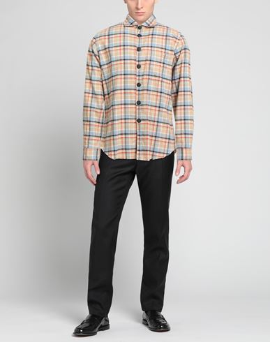 Gmf 965 Man Shirt Beige Size 15 ½ Cotton