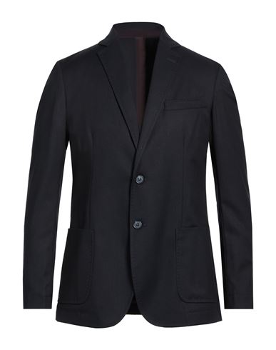 Man Blazer Midnight blue Size 38 Polyester, Viscose, Elastane