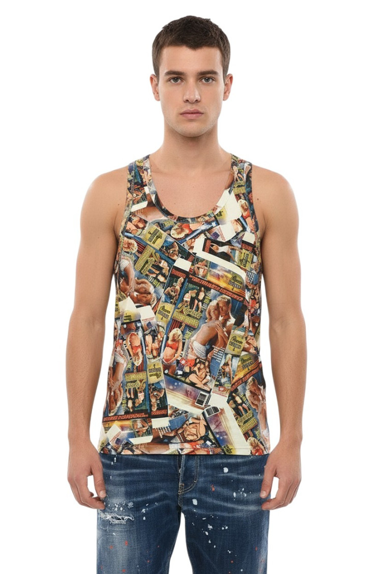 Multicolor Regular Tank Top