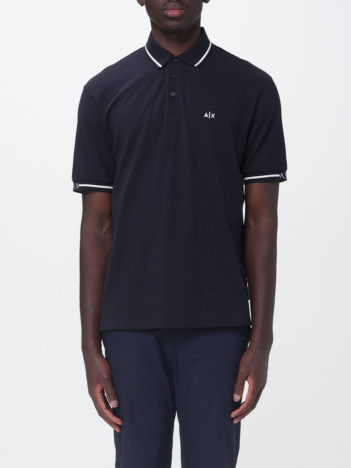 Polo Shirt Men color Navy