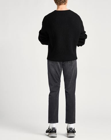 Man Jeans Black Size 28 Cotton, Elastane