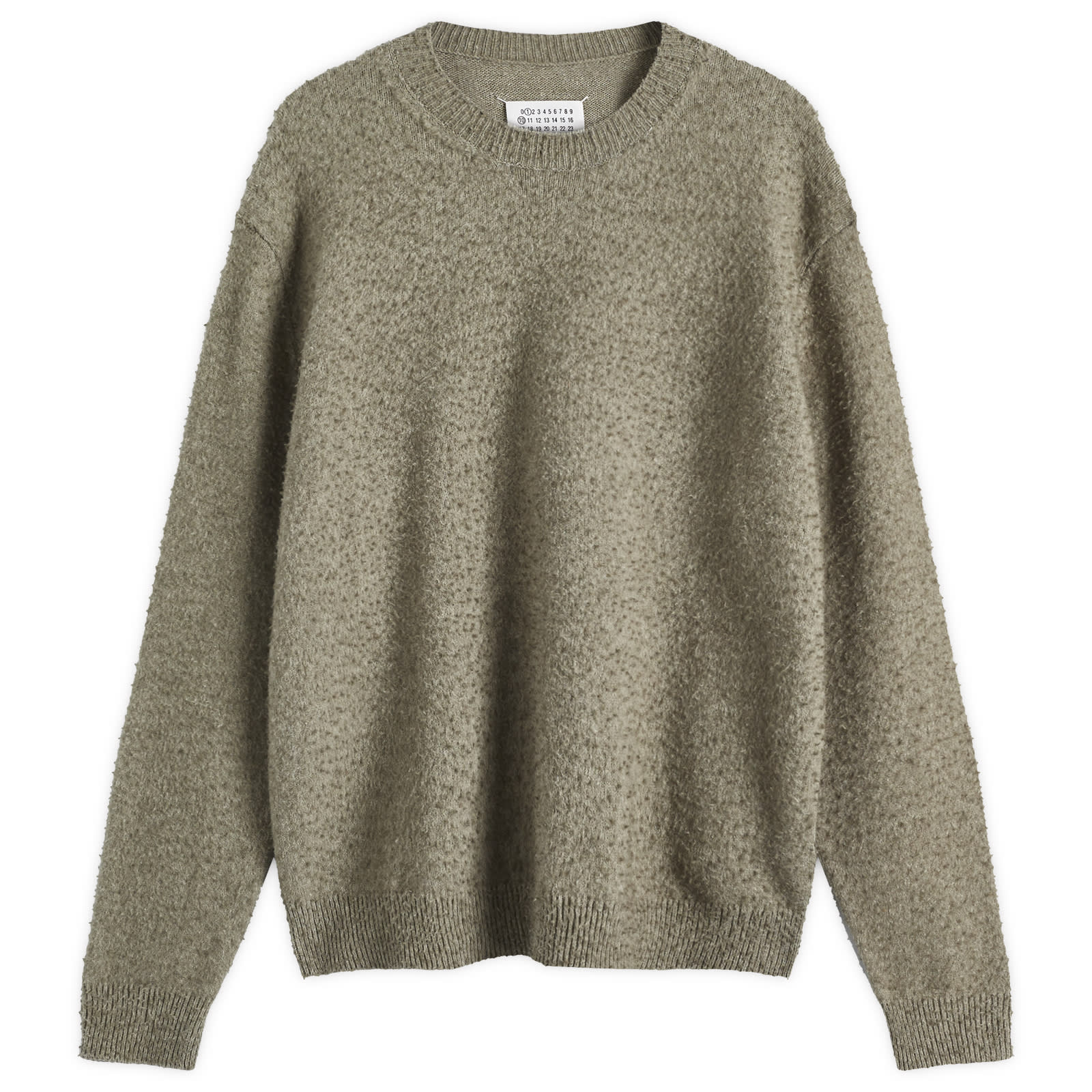 Men's Wool Cotton Crewneck Knit in Sage Green