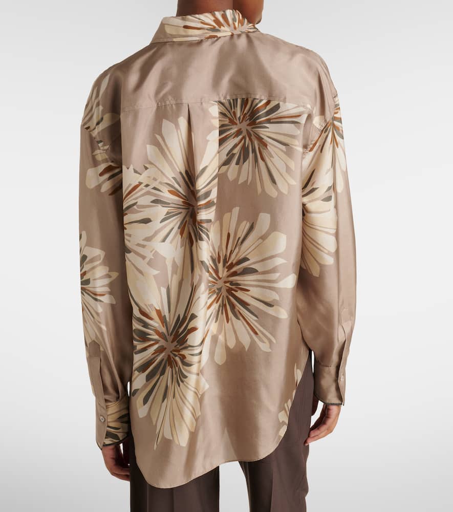 Floral silk shirt