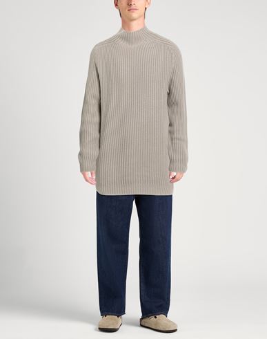 Man Turtleneck Sand Size 44 Wool