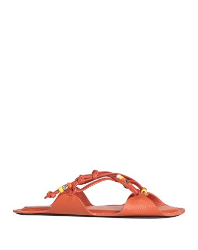 Woman Sandals Tomato red Size 11 Leather