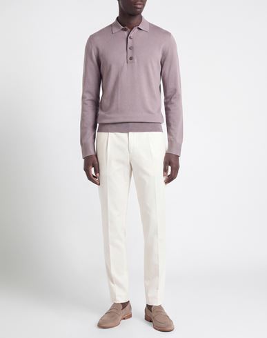 Platinum Man Sweater Lilac Size L Cotton, Cashmere