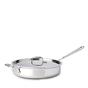 All Clad Stainless Steel 3 Quart Saute Pan with Lid