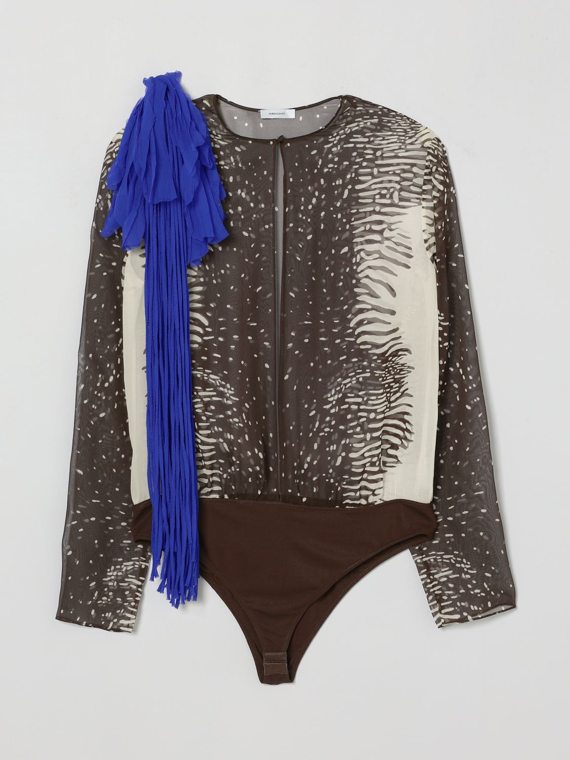 Top Woman color Gnawed Blue