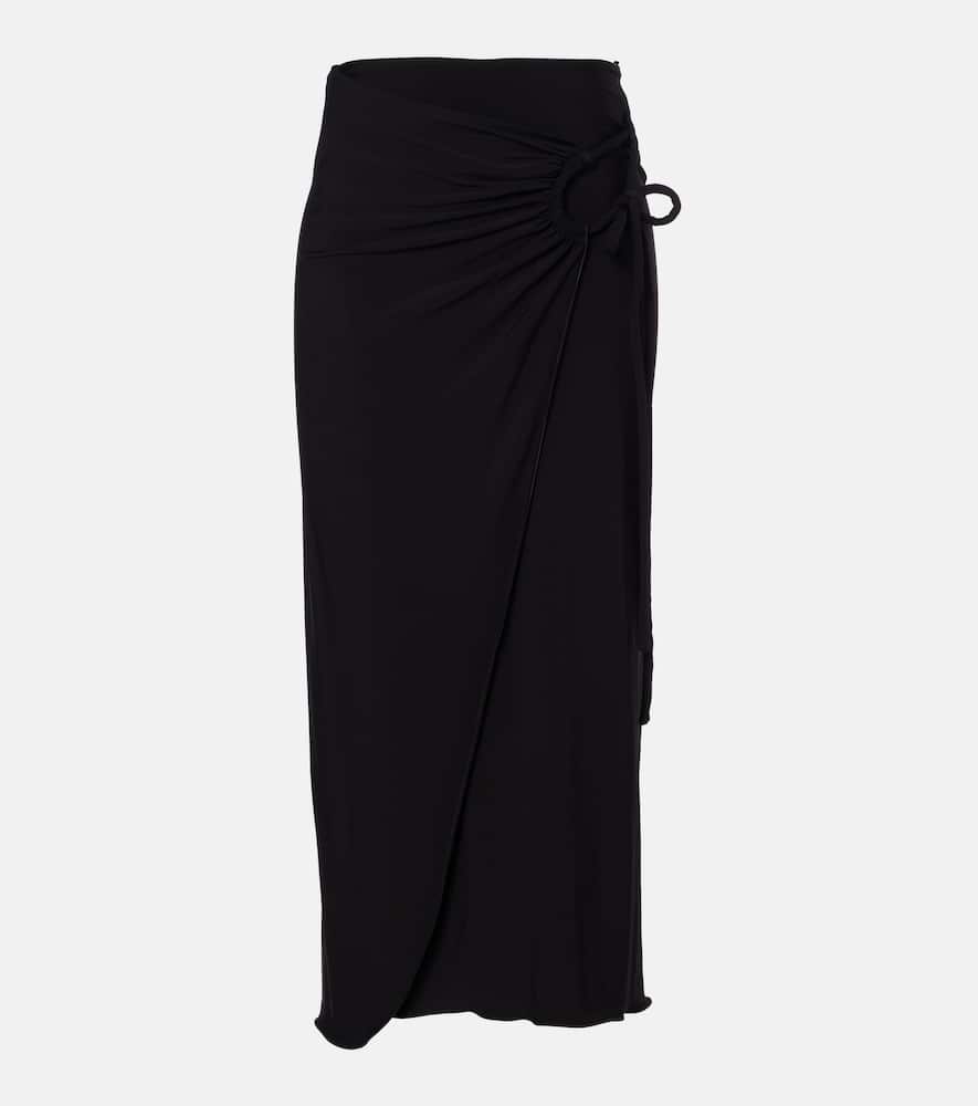 Jersey midi skirt