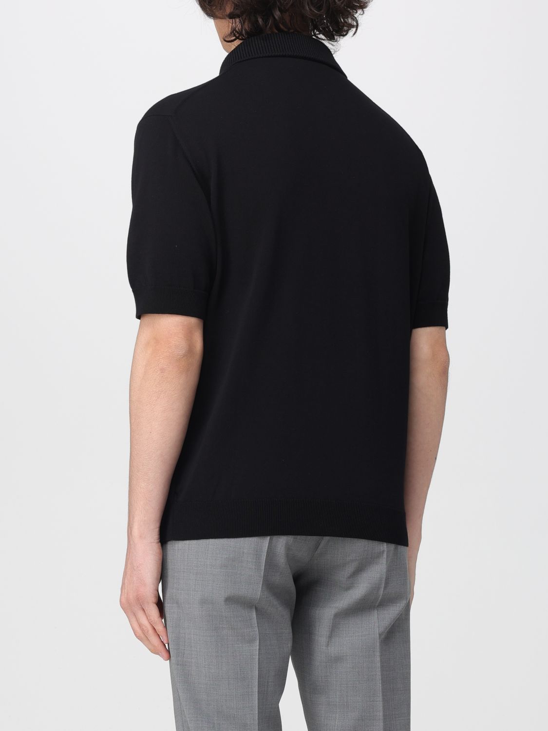 Polo Shirt Men color Black