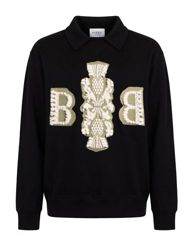 Man Sweatshirt Black Size L Cotton