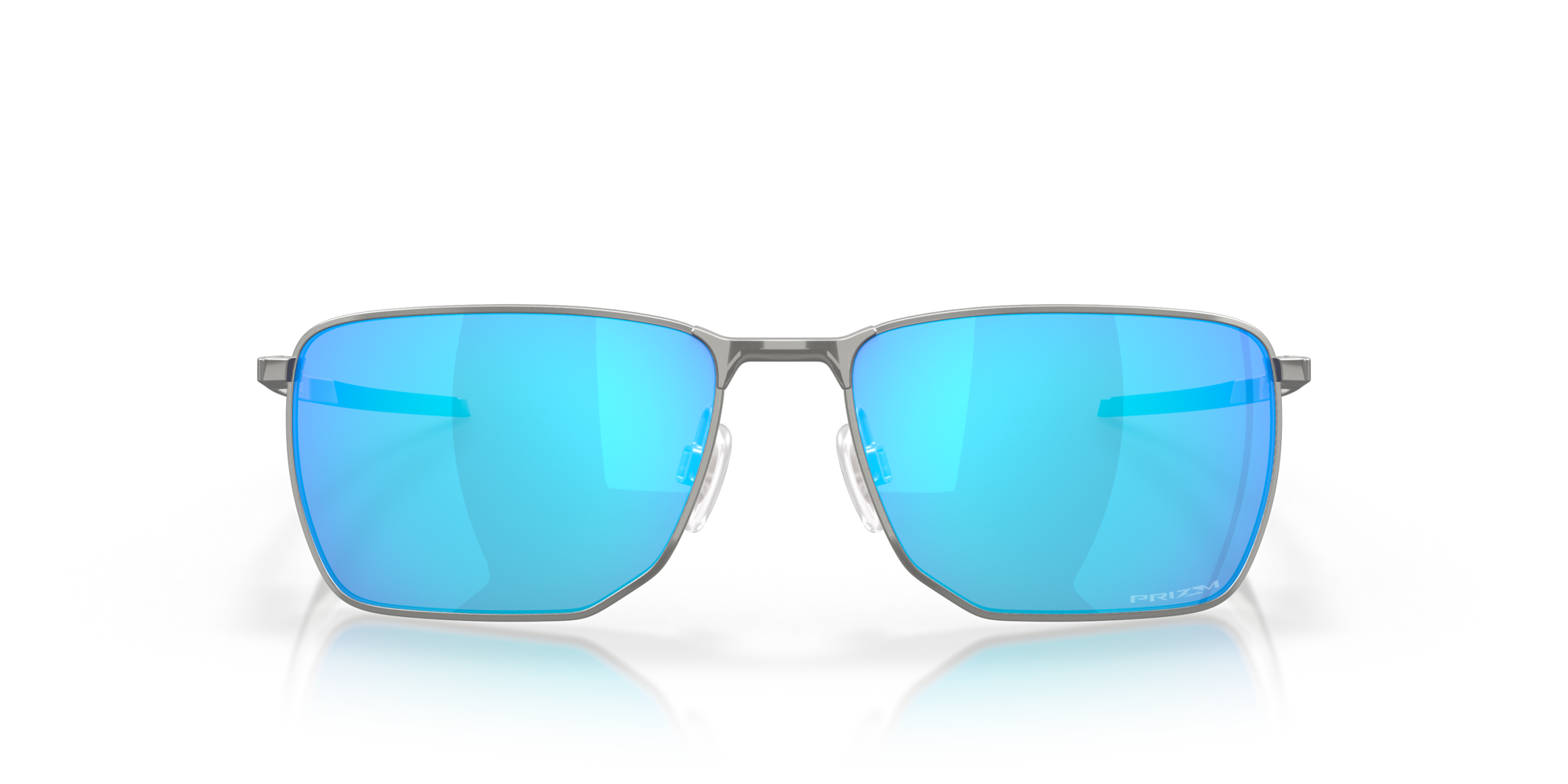 Oakley Man Oakley OO4142 EJECTOR 414204 Sunglasses Metal Silver Blue Squared Normal Priz