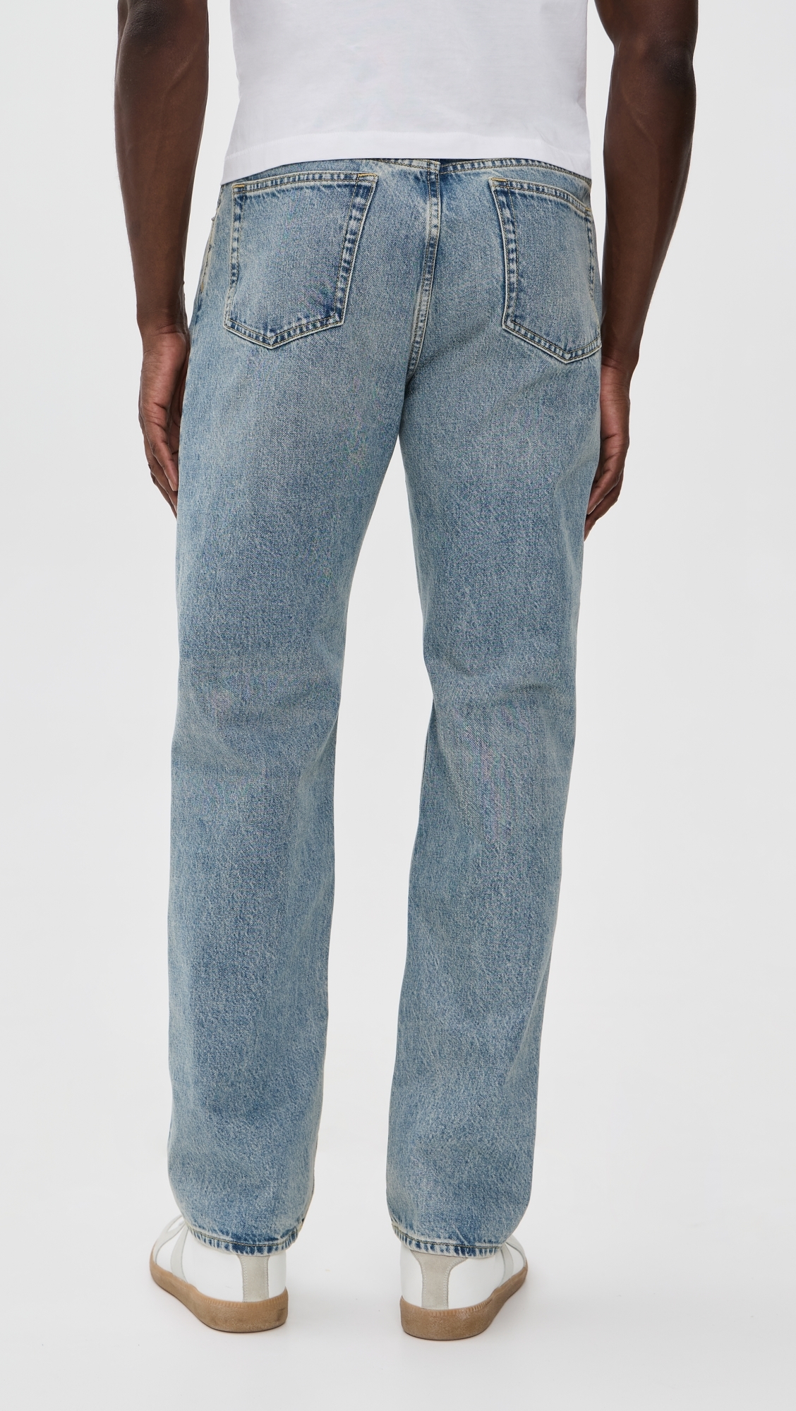 Japanese Denim Taped Pants Ice Blue