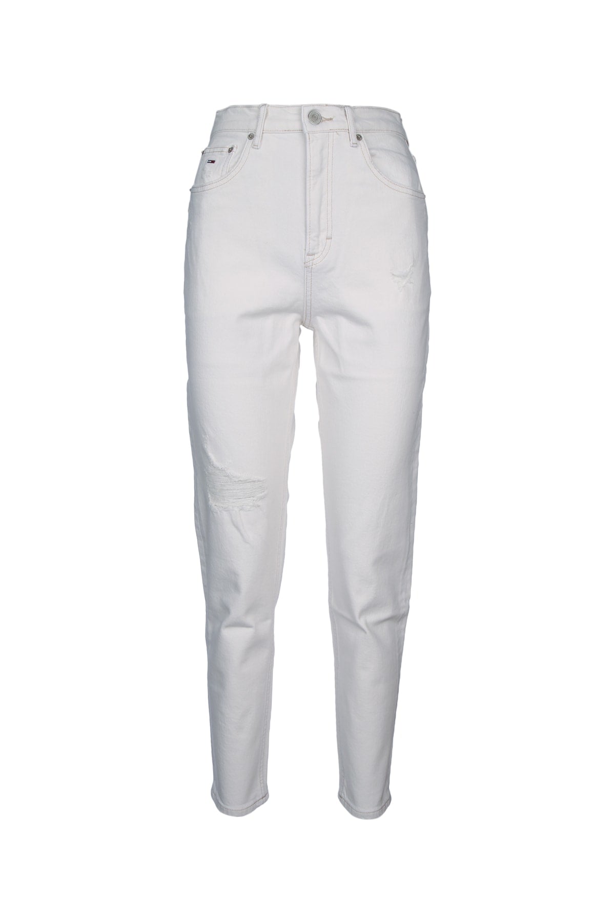 High-Rise Regenerative Cotton Jeans — White